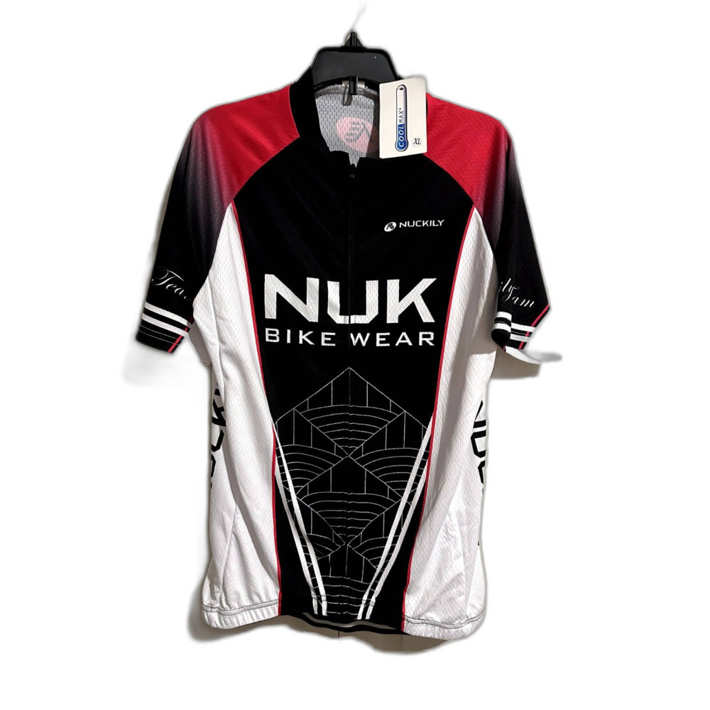 Women's Short Sleeve Cycling Tee - Red and Black